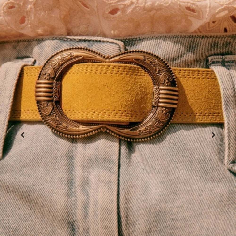 Sezane Gaia Leather Belt, Sz 90 (M), NWOT
